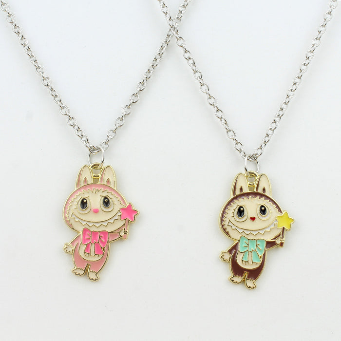 Wholesale Cartoon Jewelry Alloy Dripping Oil  Necklace