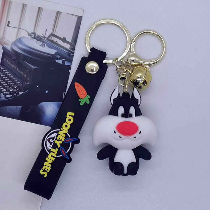 Wholesale Cartoon doll rabbit brother Duck Key Chain pendant bag car key chain accessories gift