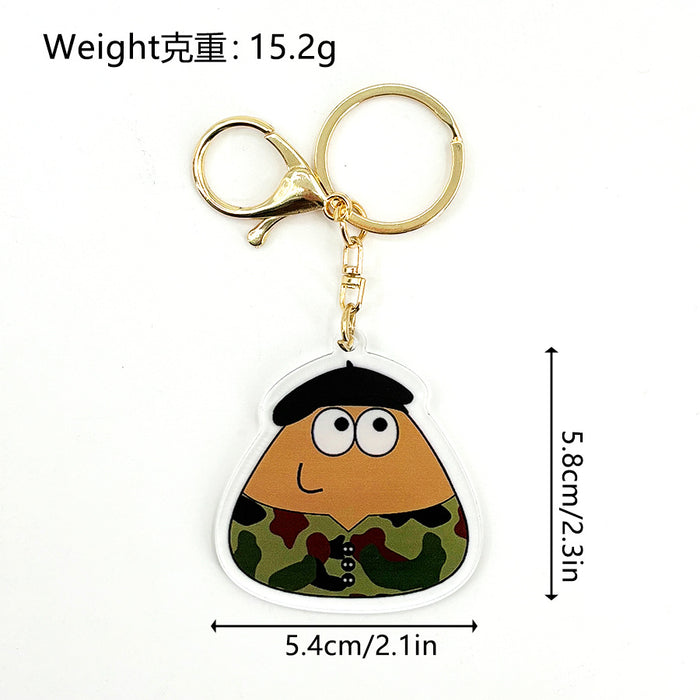 Wholesale Acrylic Keychain Acrylic Pendant JDC-KC-HaoAn023