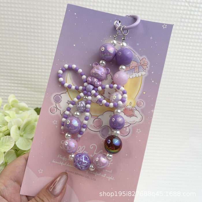 Wholesale Bracelet Decorative Pendant Mobile Phone Hanging Keychain Doll DIY Cute Bag Hanging Chain