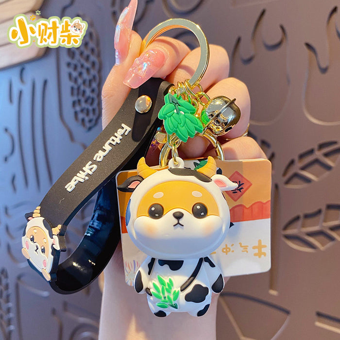 Wholesale Cartoon Zodiac Horse Silicone Keychain Cute Chinese New Year Gift Keyring