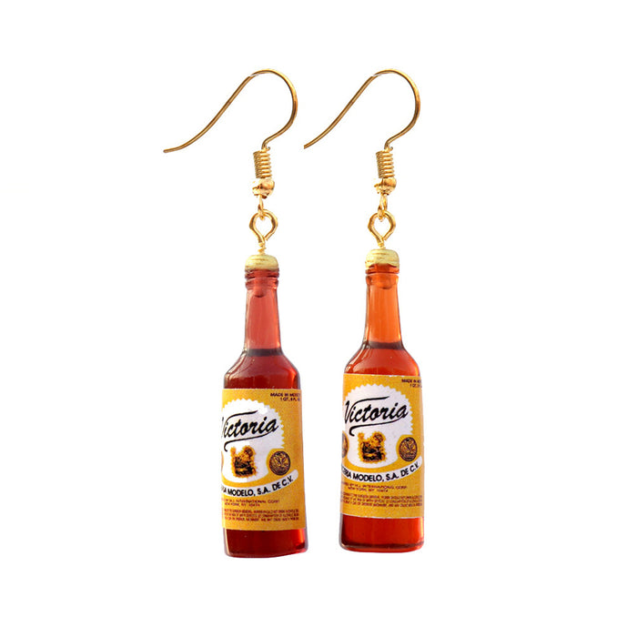 Wholesale Cartoon Wine Bottle Resin Earrings JDC-ES-niqing023