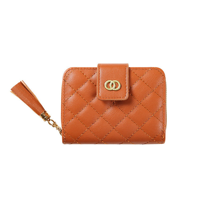 Wholesale ladies short wallet women zipper wallet Korean version of large capacity