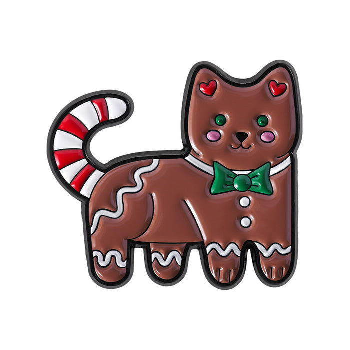 Wholesale Christmas personalized versatile cartoon metal brooch
