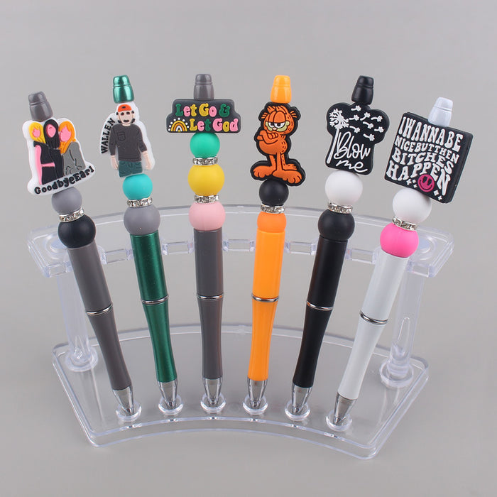 Wholesale Cartoon Animal Silicone Plastic Bead Pen JDC-PN-GuangTian005