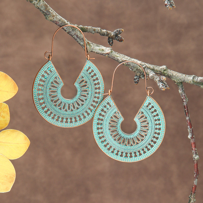 Wholesale Bohemian Geometric Tassel Earrings Set - Zinc Alloy Electroplated Boutique Resale Jewelry