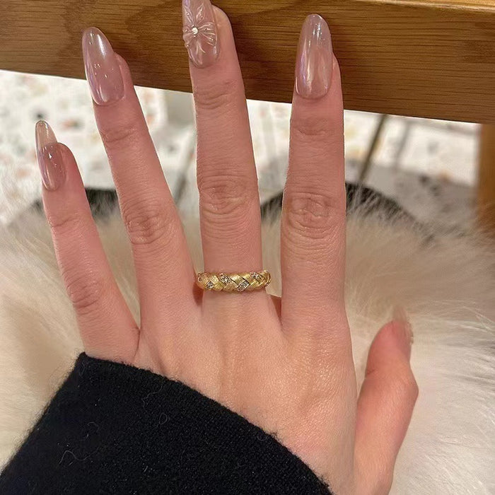 Wholesale Green butterfly open ring niche versatile ring