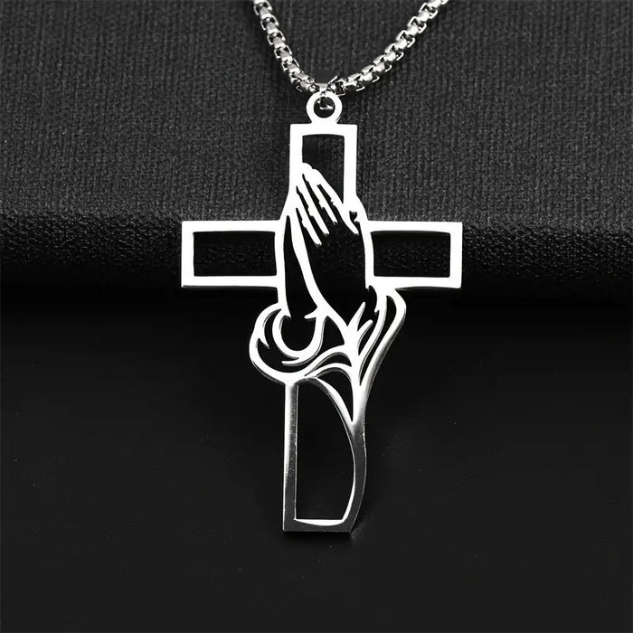 Wholesale Stainless Steel Necklace Pendant Prayer Faith Gift Gift