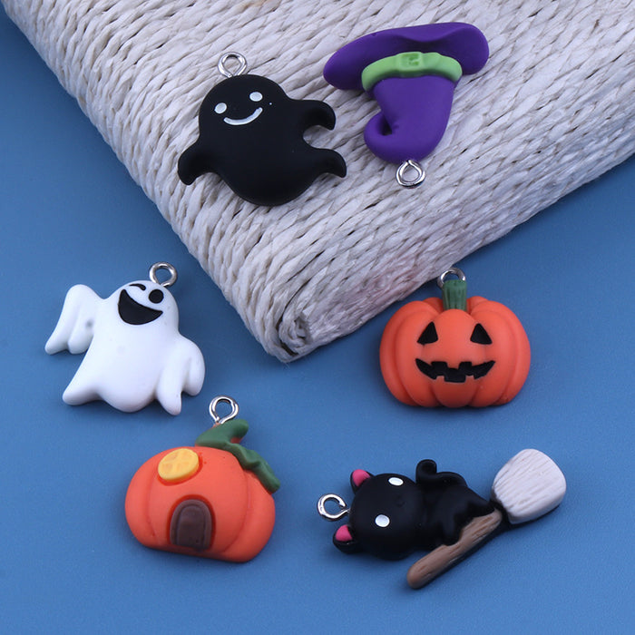 Wholesale Resin Castle Cartoon DIY Pendant Keychain with Nail Accents MOQ≥2