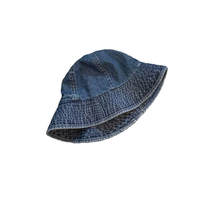 Wholesale Cowboy fisherman hat, women's big head circumference, sun shading basin hat, versatile bucket hat