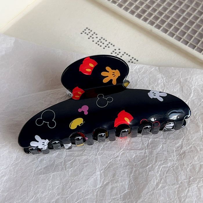 Wholesale Cartoon Print PVC Hair Claw Clip  Bone Design for Women Everyday Hair Accessory