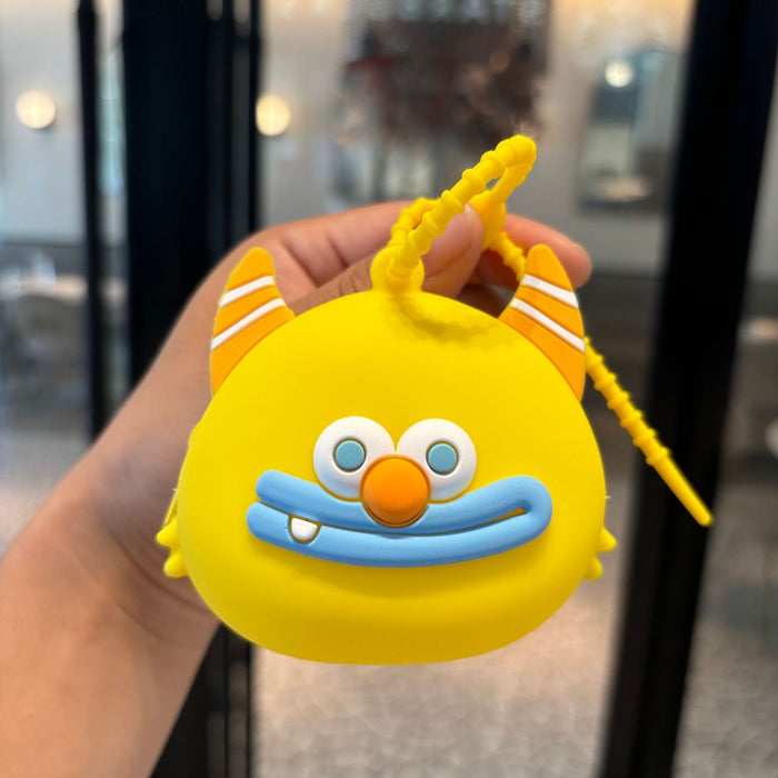 Wholesale Silicone Cartoon Coin Purse Keychain JDC-KC-PengYu025