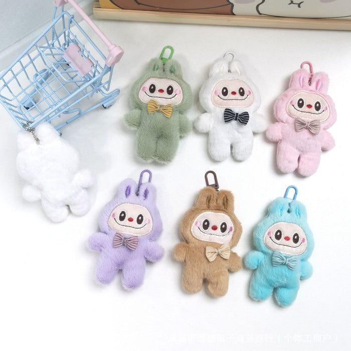 Wholesale Cute Cartoon Doll Squeaky Plush Pendant Keychain Bag Accessories Small Gift
