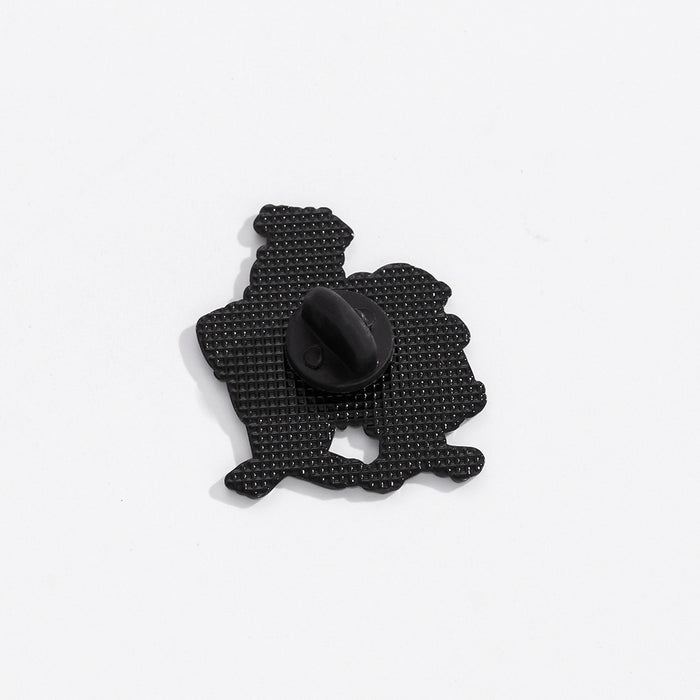 Wholesale Badge metal environmentally friendly zinc alloy personality cute oil drop brooch accessories coat decoration