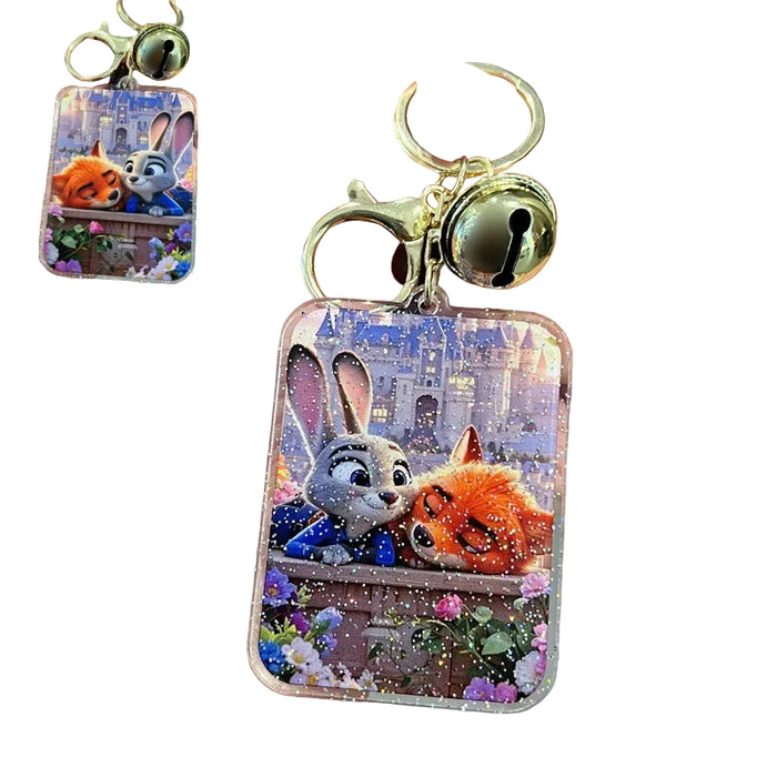 Wholesale 5 PCS Cute cartoon acrylic keychain