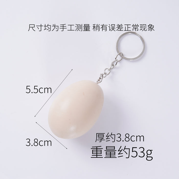 Wholesale PVC Simulated Egg Hanging Ornament Decorative Charm Fun Boiled Egg Shape MOQ≥2