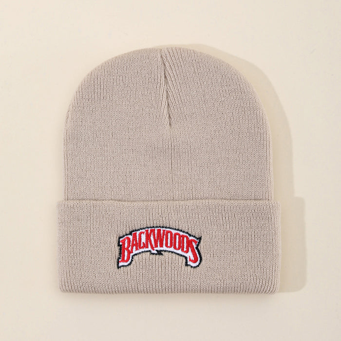 Wholesale Autumn and winter casual wool hat embroidered knitted hat