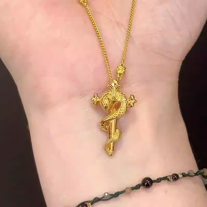 Wholesale Zircon necklace new niche design titanium steel non fading collarbone chain