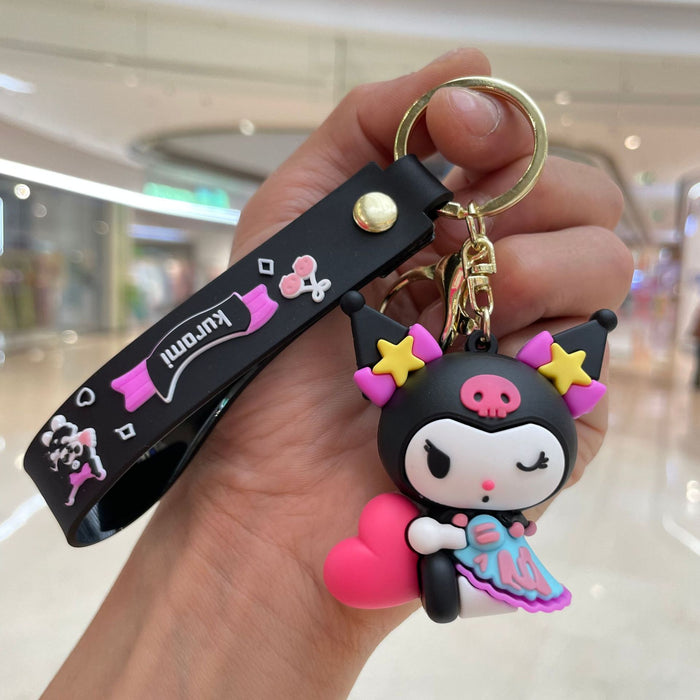 Wholesale Cute cartoon keychain creative couple bag pendant, car keychain pendant, small gift
