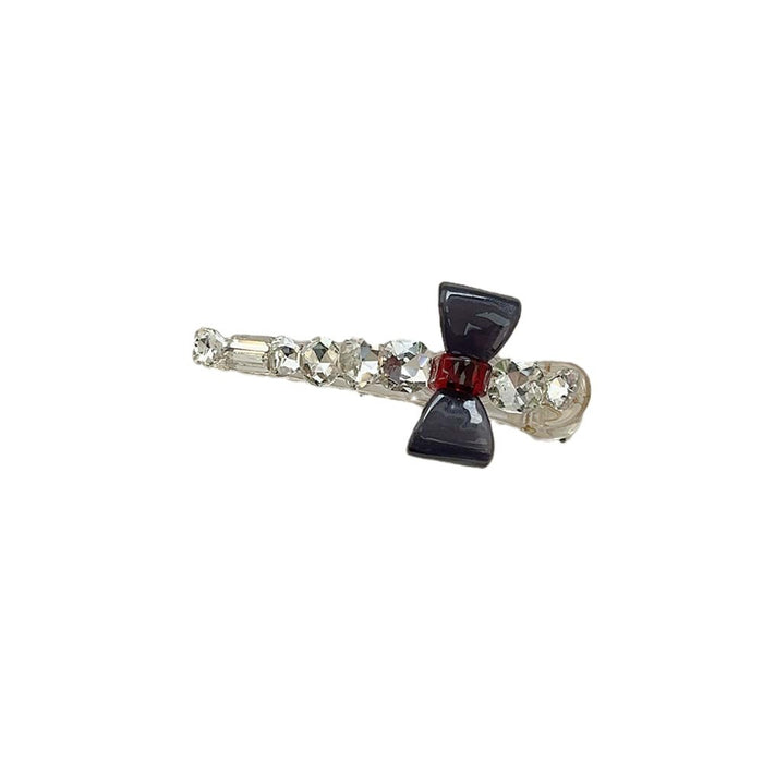 Wholesale Plastic Diamond Bow Hairpin JDC-HC-Suim001