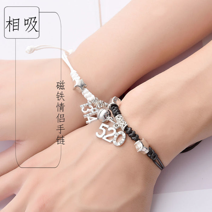 Wholesale Magnet Bracelet Cute Braided Bracelet