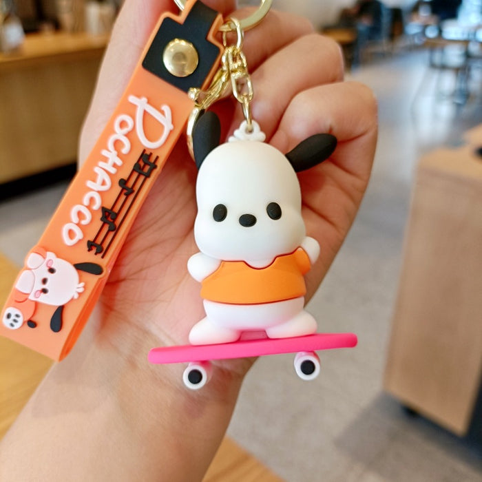 Wholesale Cute 3D Doll Silicone Keychain JDC-KC-MingT136