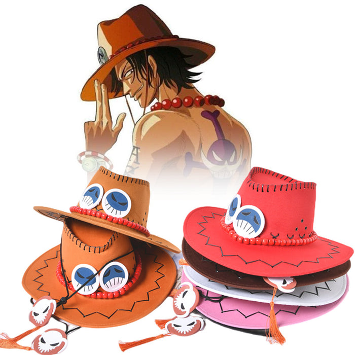 Wholesale Cowboy Hat Cosplay Props Accessories For One Piece Anime Cartoon Character Jeans Hat