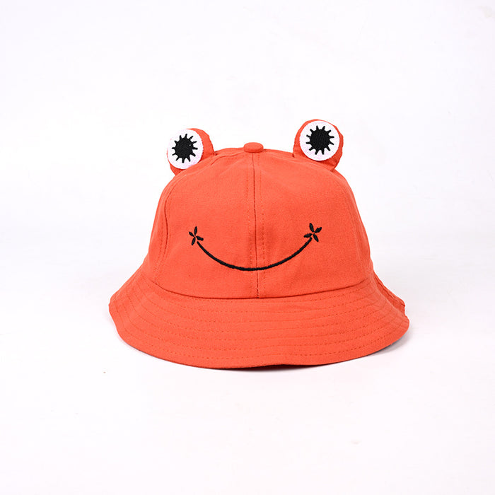 Wholesale Fisherman hat frog children's Children's hat Sun-proof basin hat