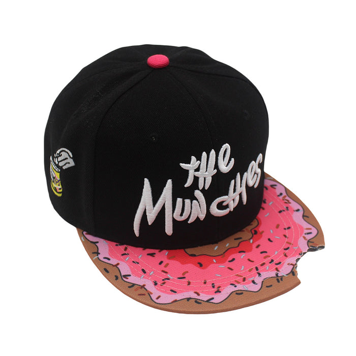 Wholesale Polyester Cartoon Letters Embroidery Flat Brim Baseball Cap JDC-FH-ZhiXie018