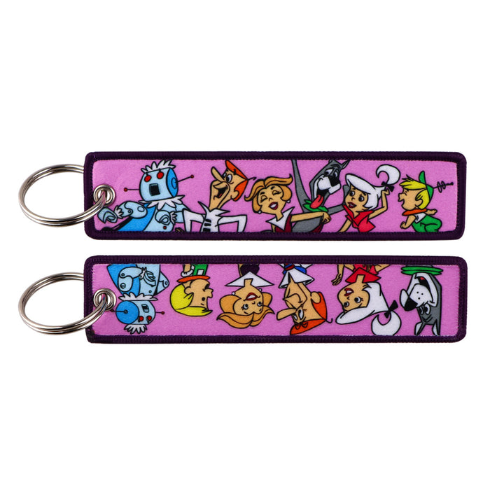 Wholesale Cloth Woven Cartoon Keychain Trendy Decorative Bag Charm Fashion Gift For Bags And Keys Resale Boutique Accessory
