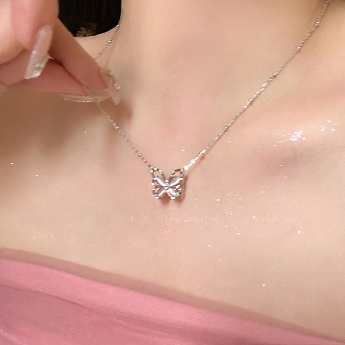 Wholesale Butterfly necklace niche design collarbone chain temperament accessory