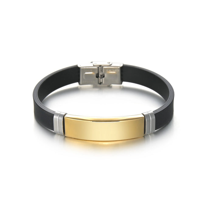 Wholesale Twist Woven Leather Stainless Steel Bracelet Fashion Accessory