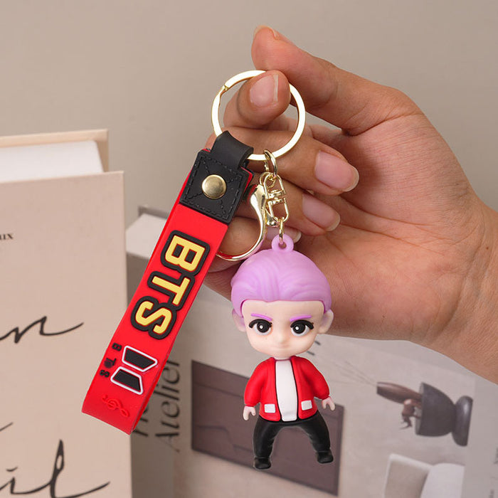 Wholesale Cartoon PVC Member Keychain Charm Bag Accessory MOQ≥2