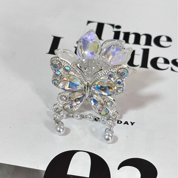 Wholesale Rhinestone Beaded Butterfly Flower Pen Accessory for Everyday Use
