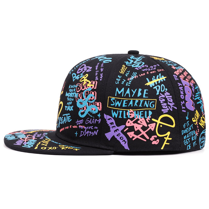 Wholesale Colorful Graffiti Hip-Hop Baseball Cap