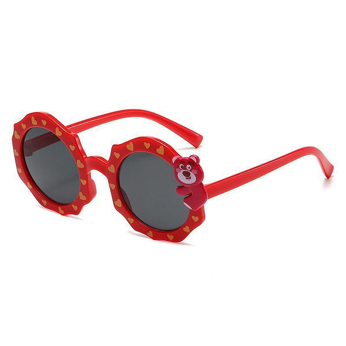 Wholesale Children's sunglasses, UV resistant baby glasses, boys' cartoon sunglasses, designed for taking photos and shading