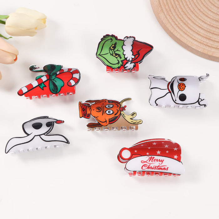 Wholesale Christmas grab clip hair clip back head updo hair headdress