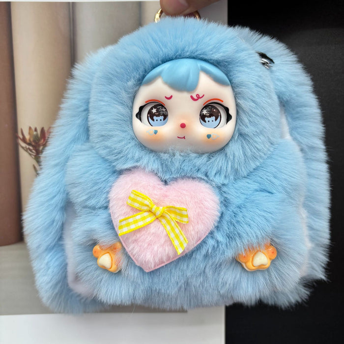 Wholesale 10pcs Rabbit Fur Cute Bunny Plush Pendant Doll