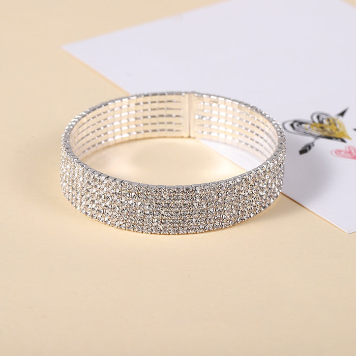 Wholesale Diamond Elastic Bracelet JDC-BT-YiMao002