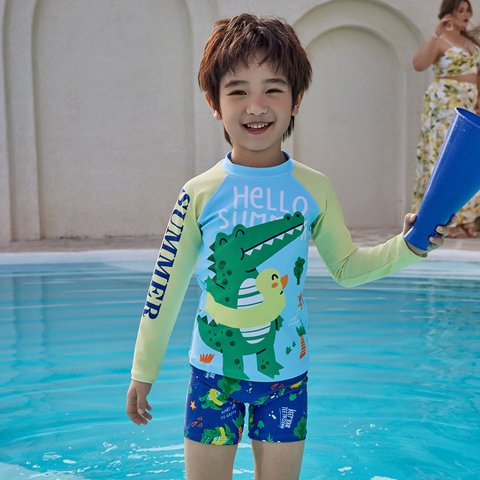 Wholesale Swimsuit split sun protection quick drying long sleeved swimsuit set