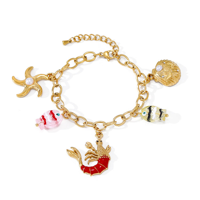 Wholesale Stainless Steel Turtle Design Bohemian Layered Bracelet
