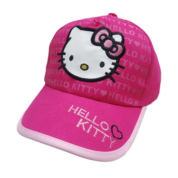 Wholesale Children's embroidered baseball cap, cute cartoon cat duckbill cap, children's sun protection and sunshade hat