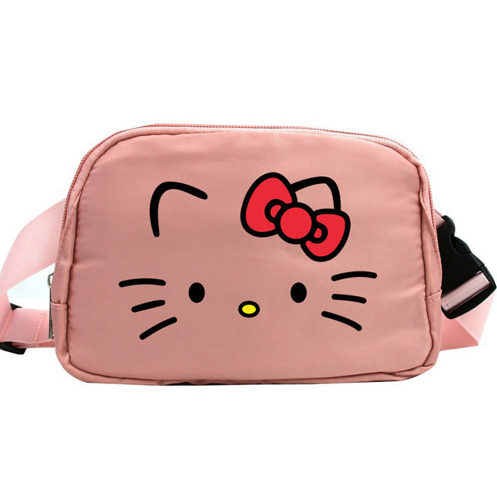 Wholesale Cat Cartoon Waterproof Sports Chest Bag  Versatile Crossbody Bag for Running with Phone Shoulder Bags