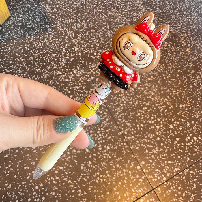 Wholesale Three-Dimensional Funny Press Gel Pen High-Looking Student Exam Quick-Drying Soft Grip Ballpoint Pen