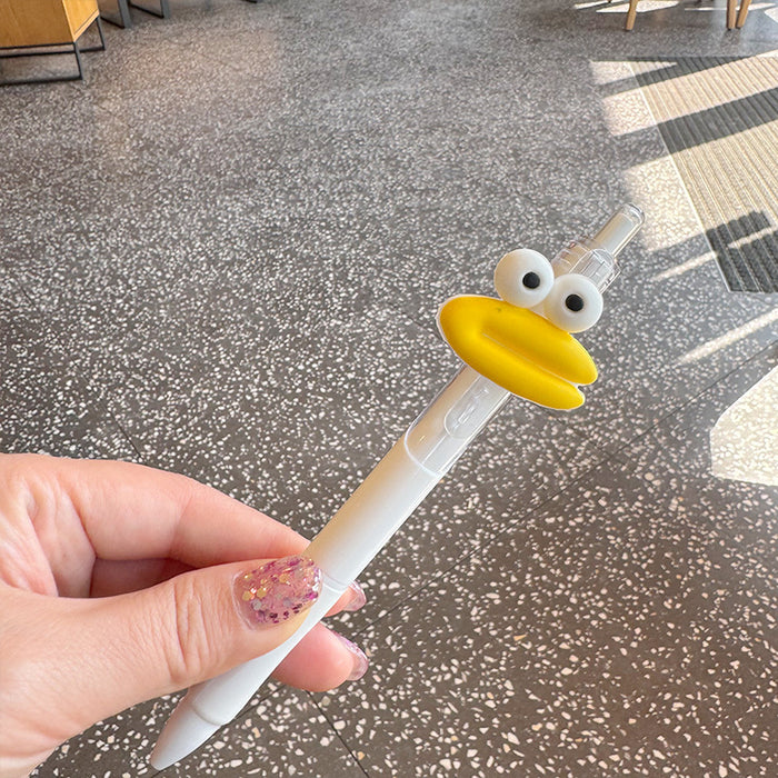 Wholesale Funny pen  able girl big mouth students special press ball pen funny sand sculpture learning brush pen