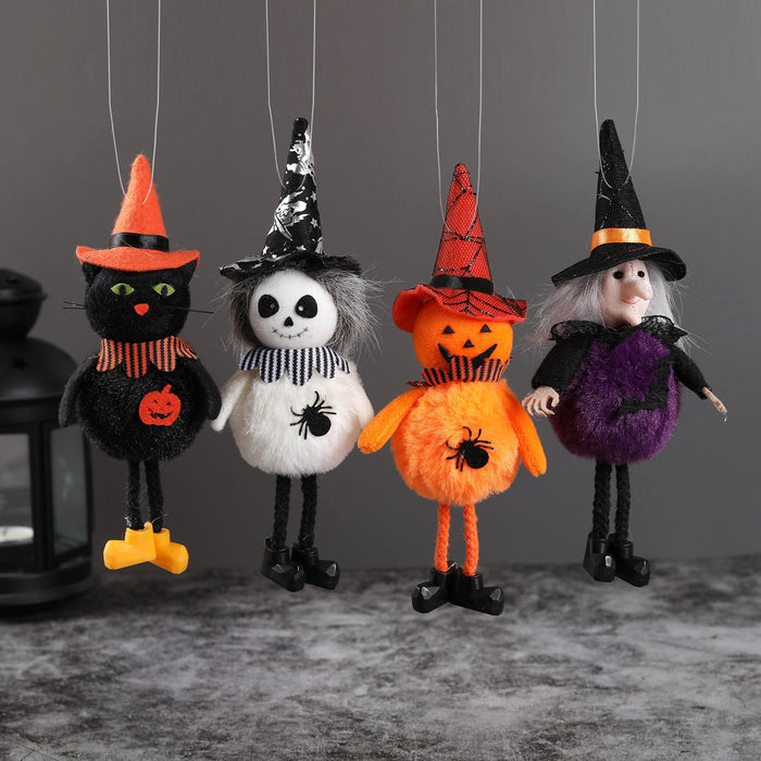 Wholesale  Pendant Ghost Festival Bar Pumpkin Witch Pendant Broom Haunted House Layout Props Decoration