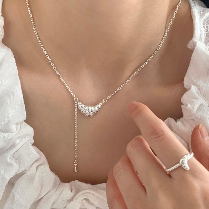 Wholesale  S925 Sterling Silver Butterfly Necklace Gift Female Niche Personalized Pendant