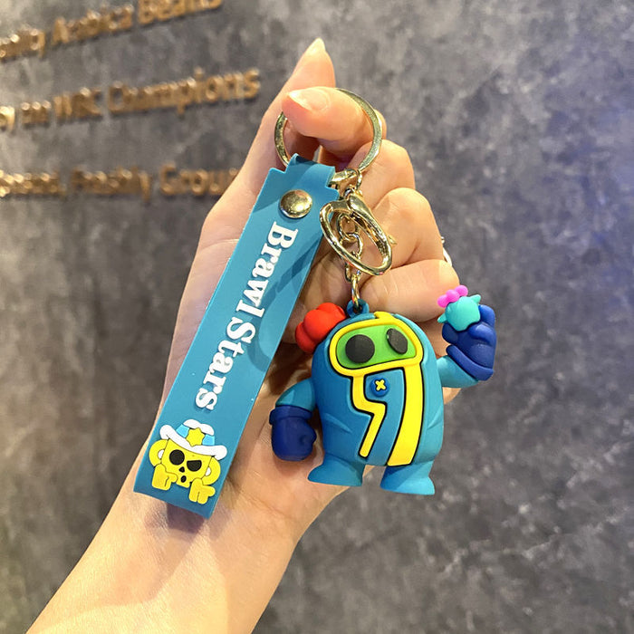 Wholesale  cartoon pvc doll car key chain Cute Keychain
