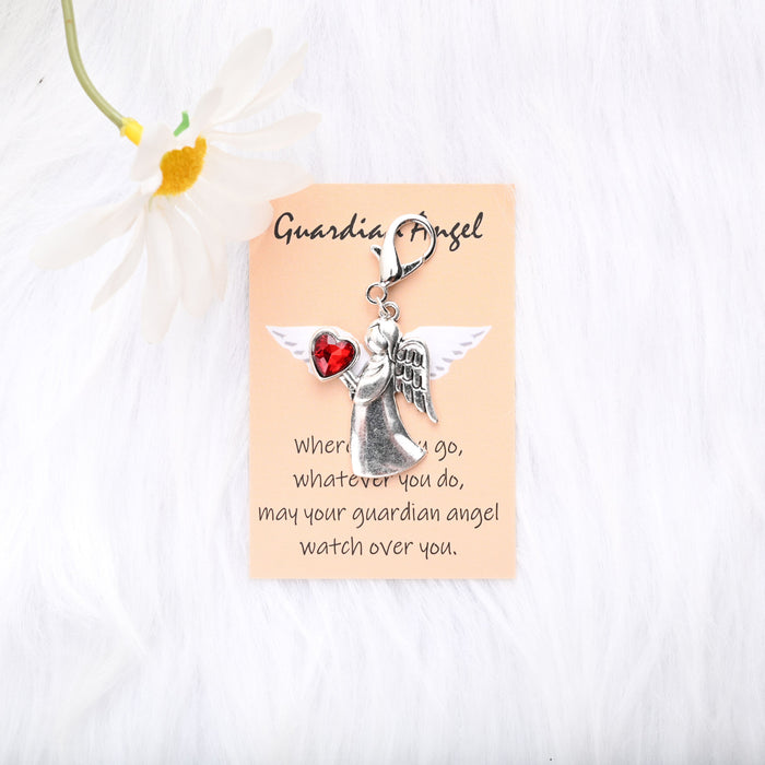 Wholesale Cute Diamond Angel Girl Keychain