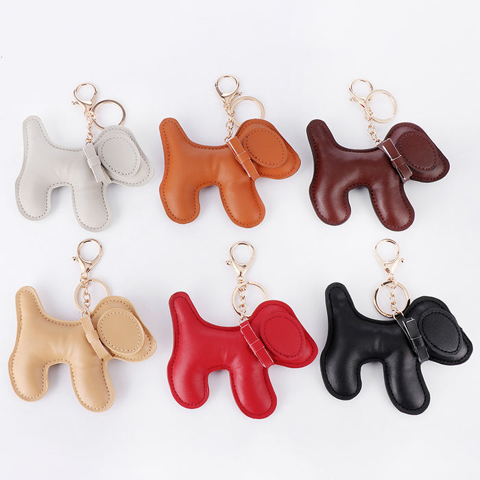 Wholesale Creative keychain leather pendant imitation leather keychain